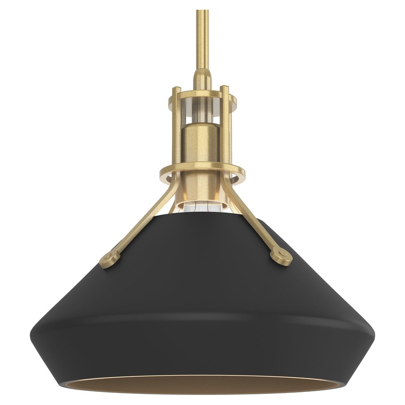 Henry Pendant with Chamfer Modern Brass Black