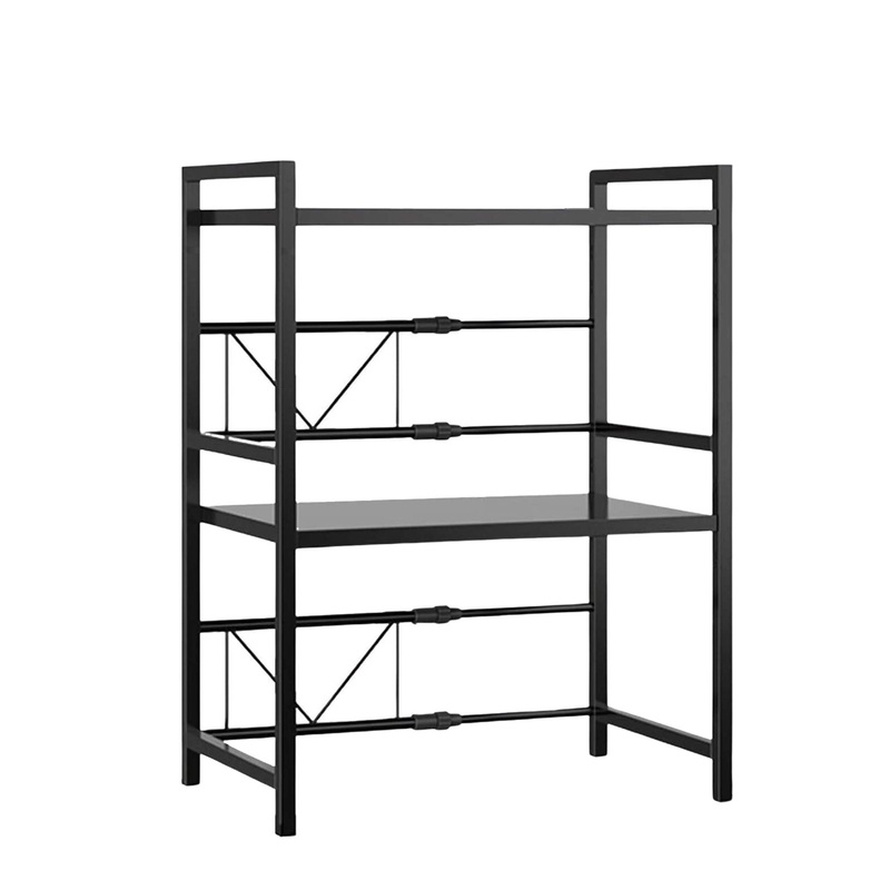 Kitchee Microwave Double Shelf – Expanding Storage Rack Kitchen Organiser Stand