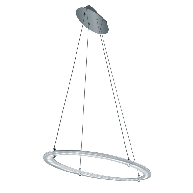 LED Pendant from the Toronto Collection in Alum Color Finish by Arnsberg