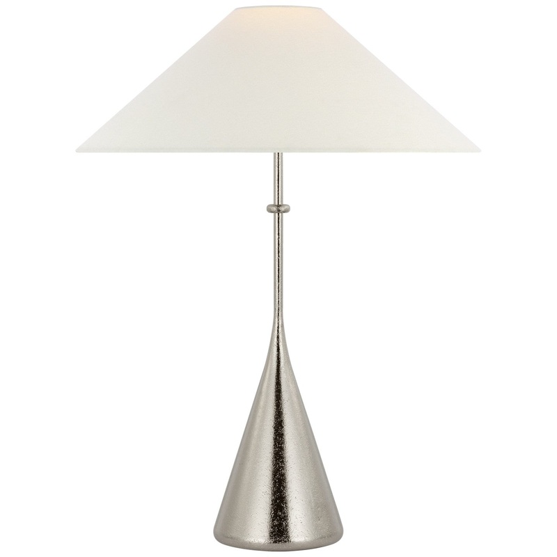 LED Table Lamp from the Zealous Collection in Museum Nickel Finish by Visual Comfort Signature