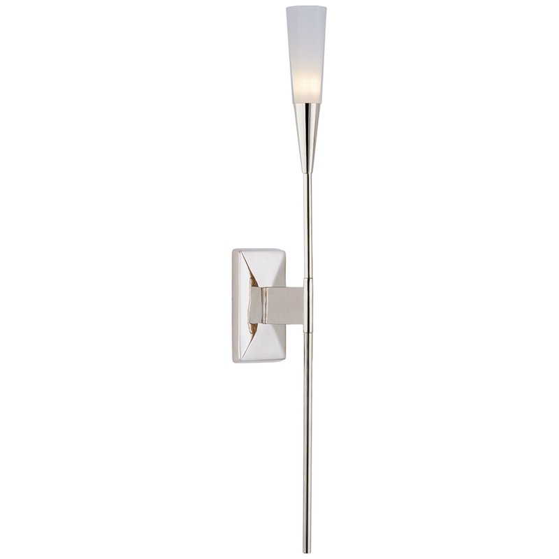 LED Wall Sconce from the Stellar Collection in Polished Nickel Finish by Visual Comfort Signature