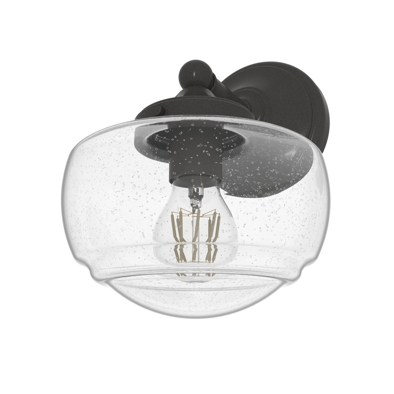 One Light Wall Sconce from the Saddle Creek Collection in Noble Bronze Finish by Hunter