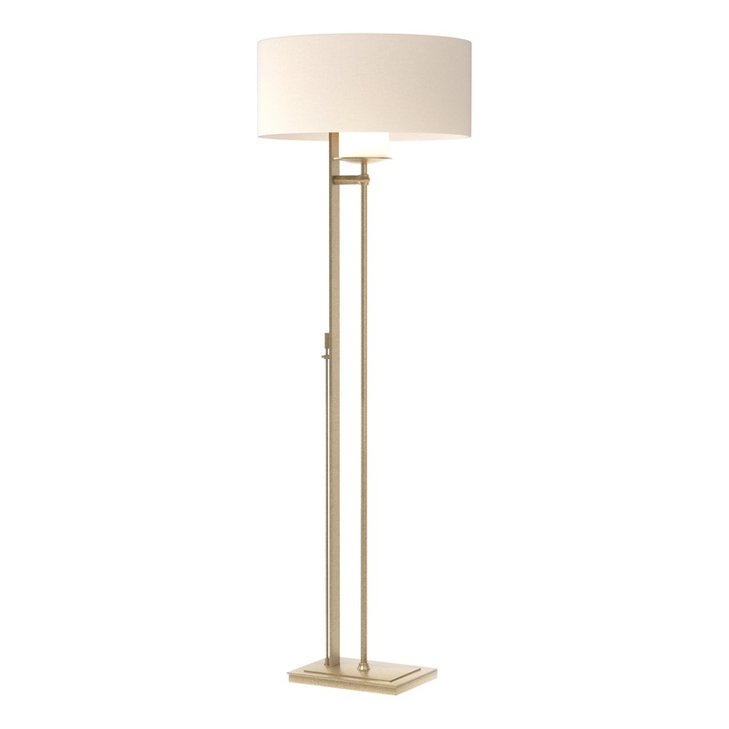 Rook Floor Lamp Soft Gold Flax Shade (SE)