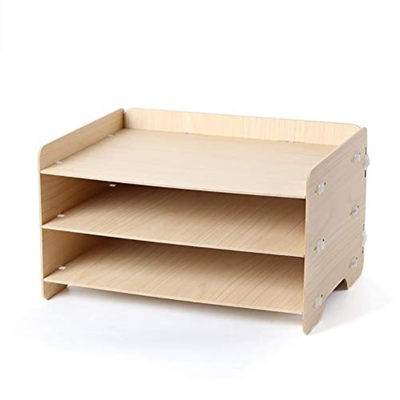 Schedario Classificatore Verticale Cartella del Desktop, Portariviste in Legno Scaffale per Cancelleria A pi Piani, Forniture per Ufficio O Articoli per La Casa (Size : #10)