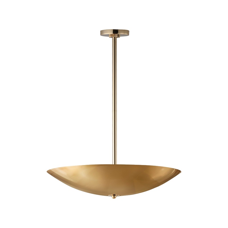 Vesta 24″ LED Pendant/Semi-Flush French Gold