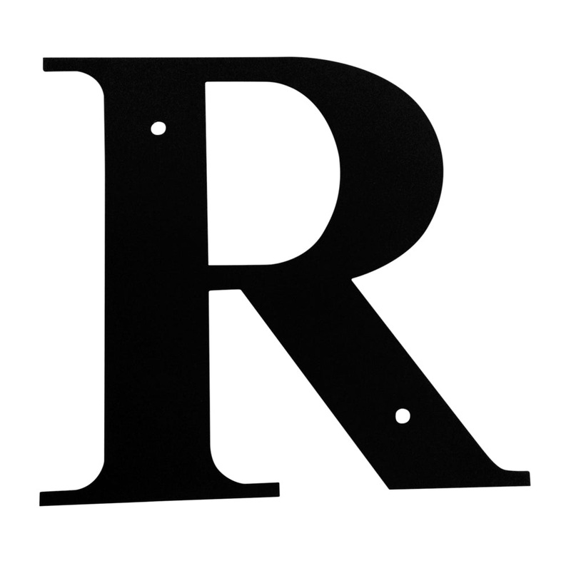 Village Wrought Iron LET-R Letter R Large