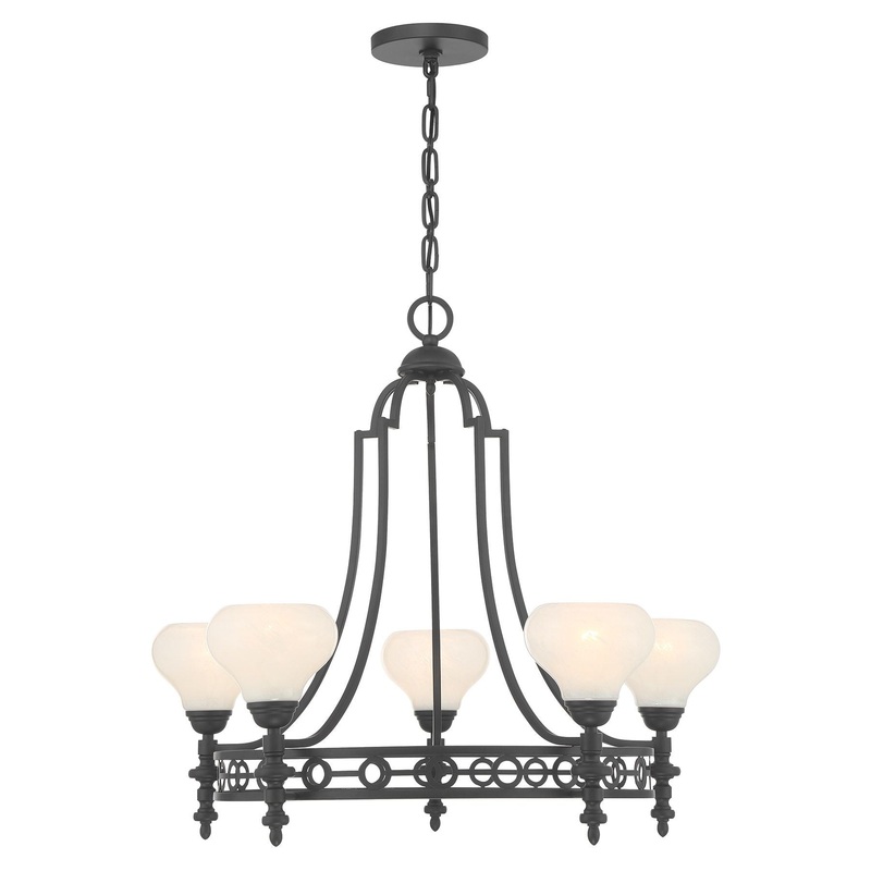 Allston 5-Light Chandelier Matte Black