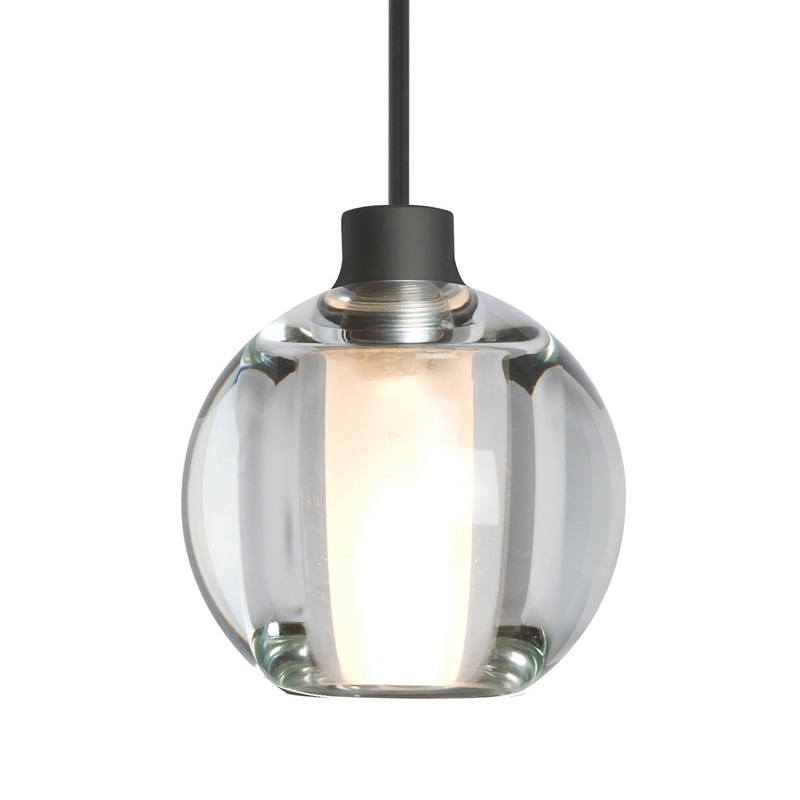 Besa 1XC-BOCA5CL-BK Besa Boca 5 Pendant One Light Pendant Black