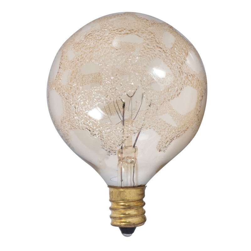 Bulbrite 144024 Crystal Light Bulb Amber Marble
