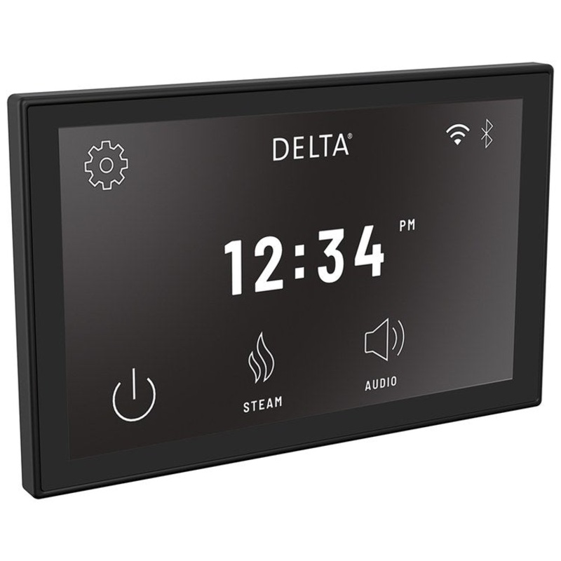 Display Interface Steamscape Matte Black Temperature Range 50 DEG F to 125 DEG F for Steam Room 3-5/8 Inch