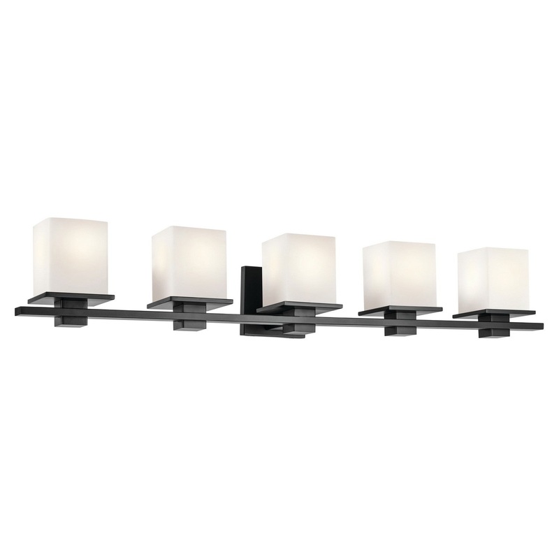 Kichler 45193BK Five Light Bath, Black