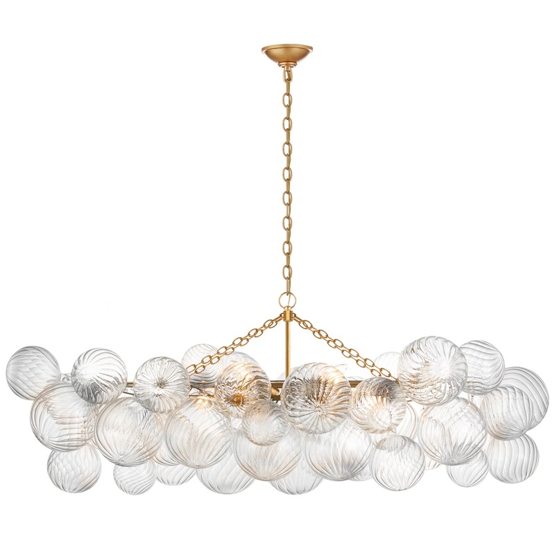 LED Linear Chandelier from the Talia Collection in Gild Finish by Visual Comfort Signature