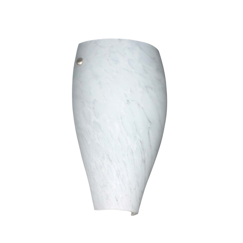 One Light Wall Sconce from the Chelsea Collection in Polished Nickel Finish by Besa