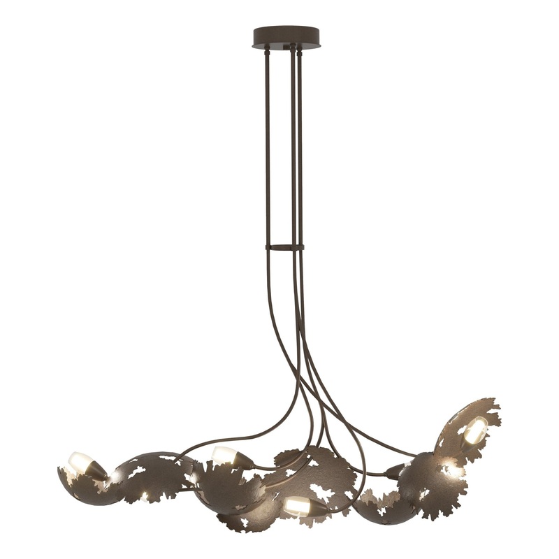 Pangea 6-Light Linear Pendant Bronze