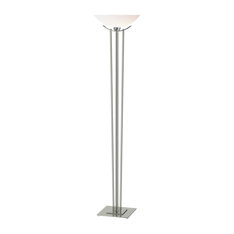 Taper Torchiere Sterling Opal Glass (GG)