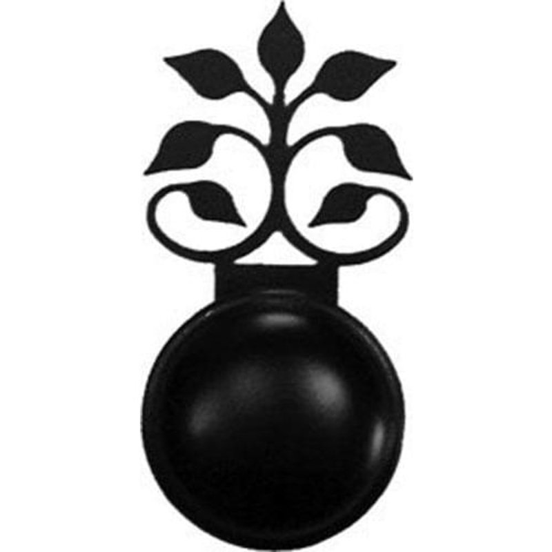 Village Wrought Iron DKP-109 Leaf Fan Door Knob