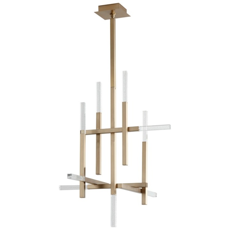 36″ Downrod – Aged Brass