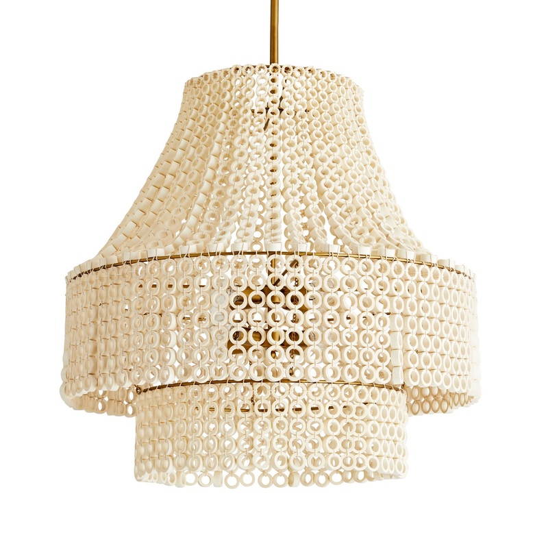 Arteriors 45110 Hannie Eight Light Chandelier White