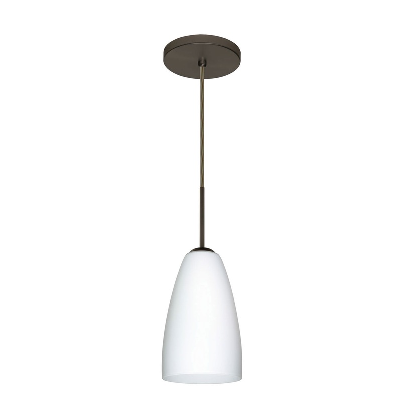 Besa 1JT-151107-BR Riva One Light Pendant Bronze