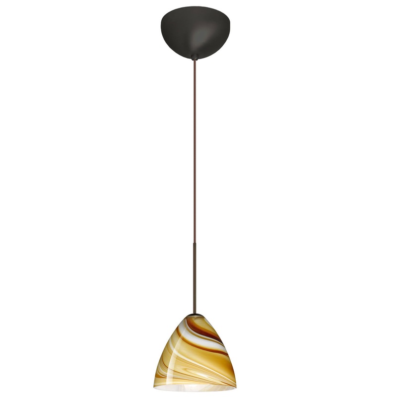 Besa 1XC-1779HN-BR Mia One Light Pendant Bronze