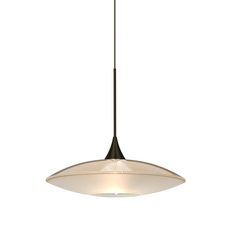 Besa 1XT-6294GD-BR Spazio One Light Pendant Bronze