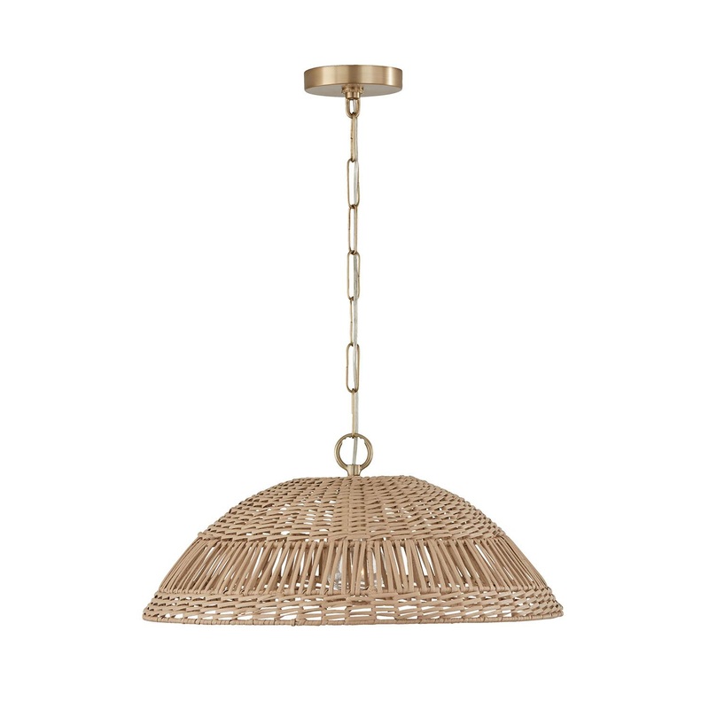 Capital Lighting 347511MA Naomi 1 Light Pendant Matte Brass
