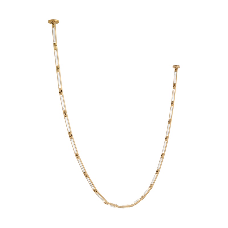 Catena 103 Chandelier Hand Rubbed Antique Brass 3000K Surface