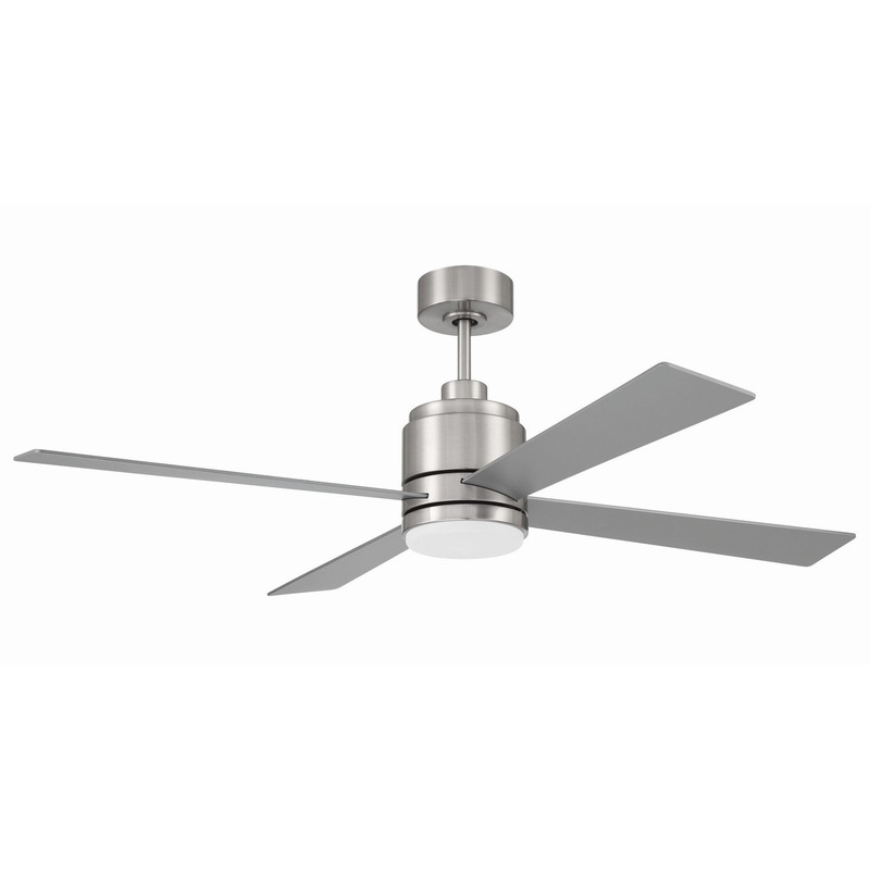 Craftmade MCY52BNK4 McCoy 52 4 Blade 52″Ceiling Fan Brushed Polished Nickel