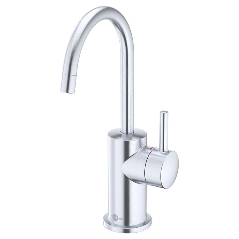 Hot Water Dispenser Showroom Modern 3010 Instant 1 Lever ADA Gooseneck Swivel 360 DEG Arctic Steel