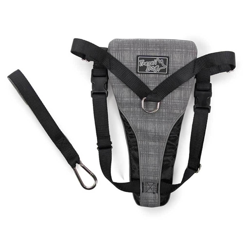 L Dog Harness 2 in 1 Combo – Car Travel Rides + Walks – No Pull Leash Seat Belt