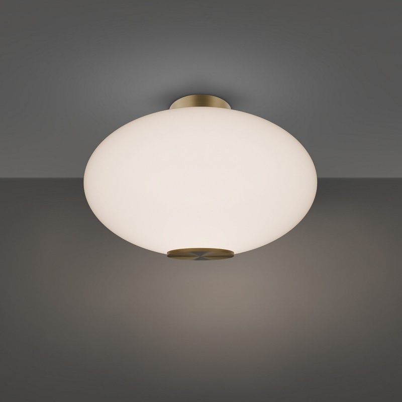 LED Flush Mount from the Illusion Collection in Aged Brass Finish by Modern Forms