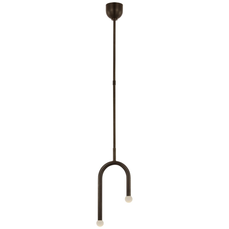 LED Pendant from the Rousseau Collection in Bronze Finish by Visual Comfort Signature