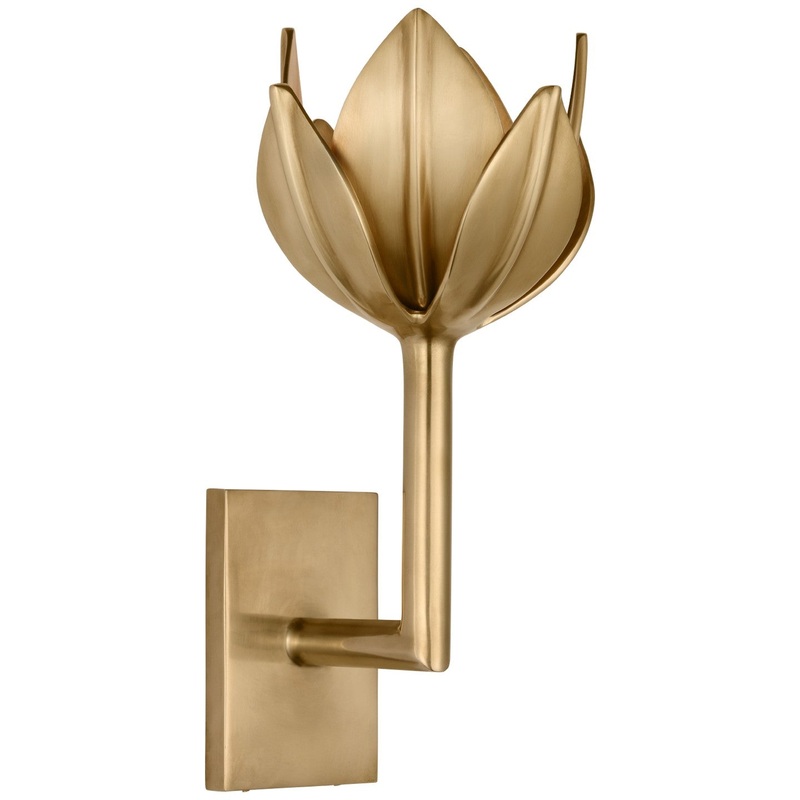 LED Wall Sconce from the Alberto Collection in Antique-Burnished Brass Finish by Visual Comfort Signature