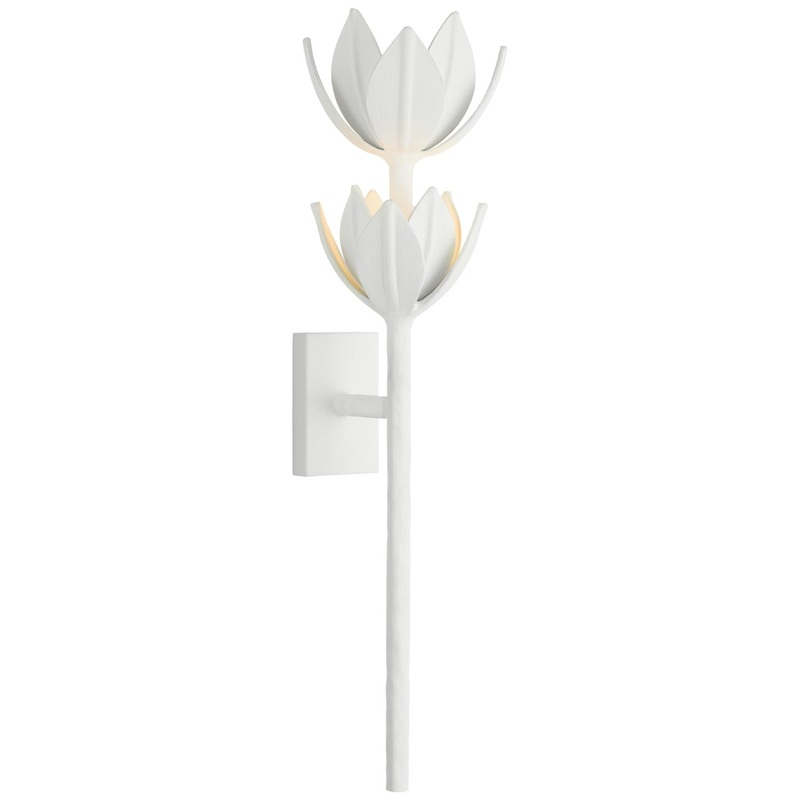 LED Wall Sconce from the Alberto Collection in Plaster White Finish by Visual Comfort Signature