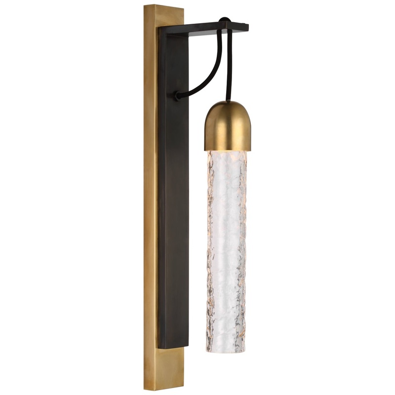LED Wall Sconce from the Reve Collection in Bronze And Soft Brass Finish by Visual Comfort Signature