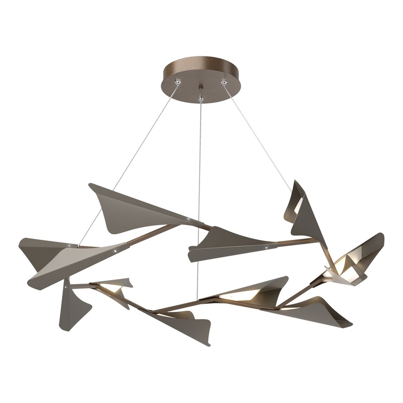 Plume 12-Light LED Pendant Bronze Dark Smoke