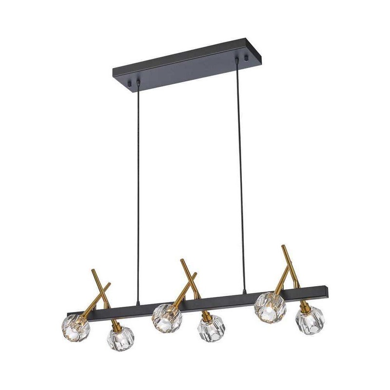 Sole Pendant Antique Brass And Black