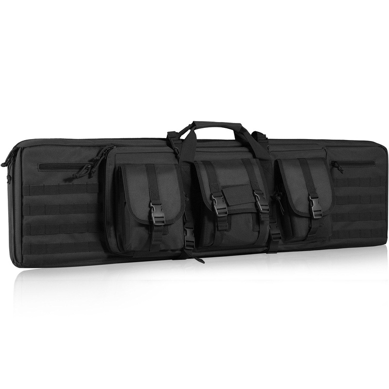 VEVOR Rifle Bag 42 inch Tactical Double Long Gun Bag for 2 Rifles & 2 Pistols