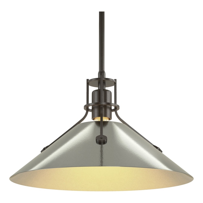 Henry Medium Steel Shade Pendant Oil Rubbed Bronze Sterling