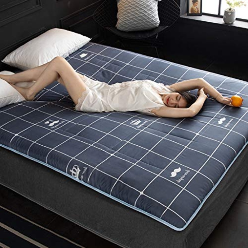 LJ Tatami Materasso, Doppio Singolo Studente Dormitorio Attenuato, Morbido Tappetino Four Seasons Universale, Confortevole E Traspirante, Assorbe L’umidit, Famiglia Ispessito Spugna Pinzetta Bed