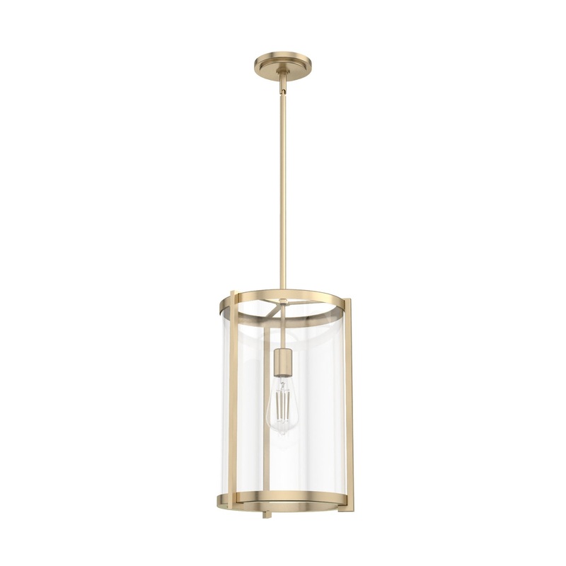 One Light Pendant from the Astwood Collection in Alturas Gold Finish by Hunter
