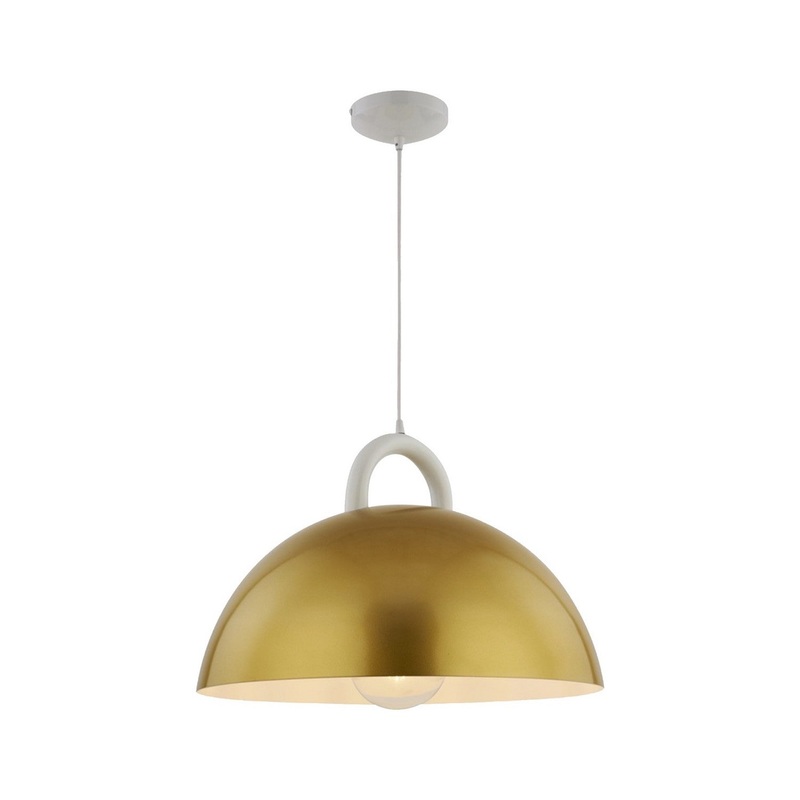 Pantheon Pendant – Gold, White / 15.75