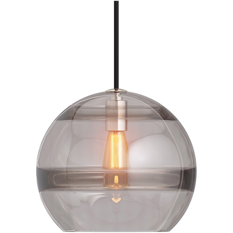 Sedona Large Pendant Satin Nickel Smoke None