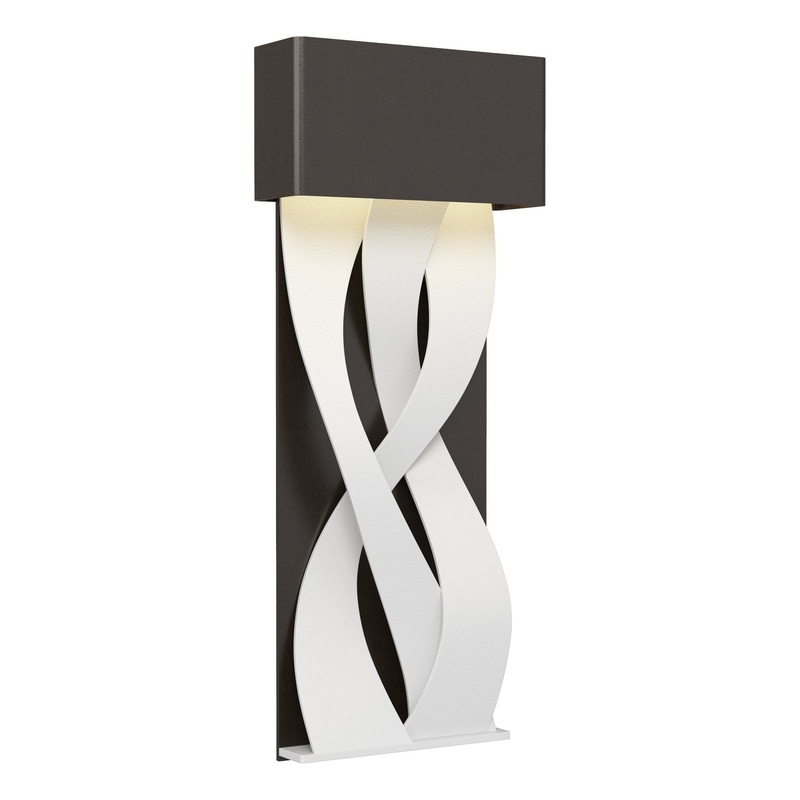 Tress Small LED Sconce Oil Rubbed Bronze White