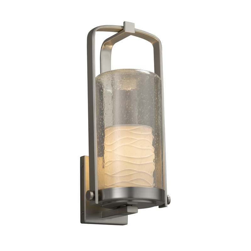 Wall Sconce from the Limoges Collection in Brushed Nickel Finish by Justice Designs