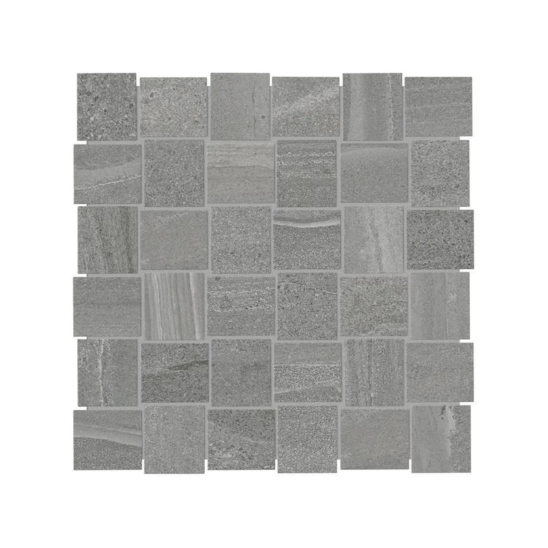 2″ x 2″ Basketweave Davenport Mica Matte Porcelain Mosaics. 1 Sheet = .97 Sq. Ft. (63-579) 2″ x