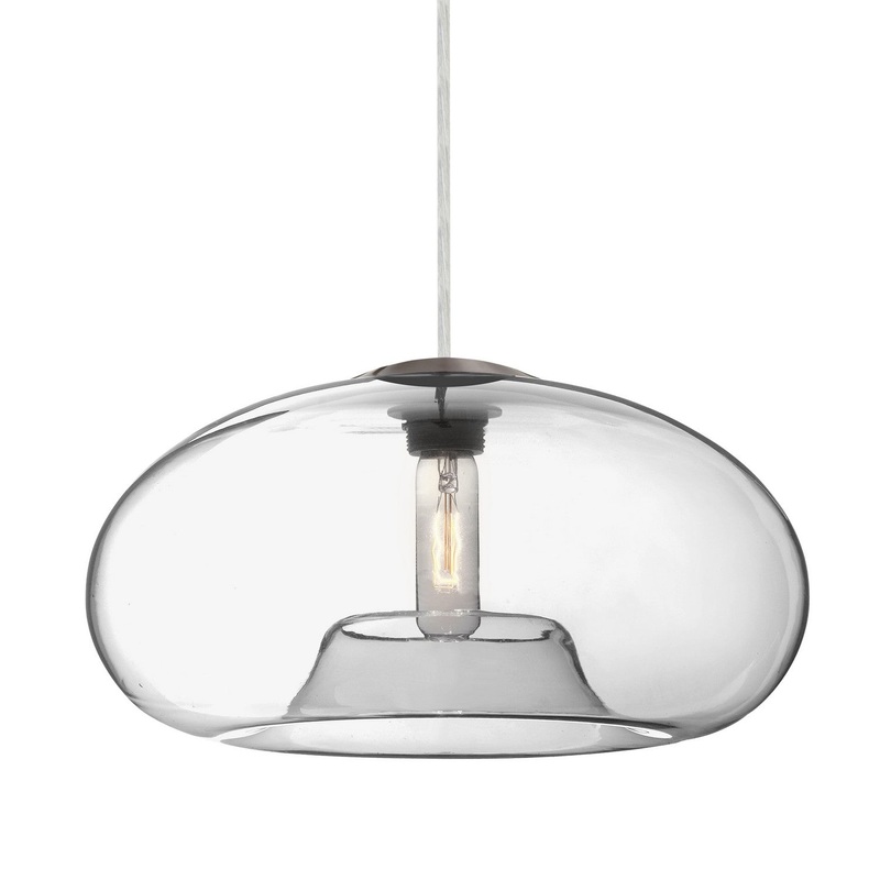 Besa 1JT-BANA15CL-SN Besa Bana 15 Pendant One Light Pendant Satin Nickel
