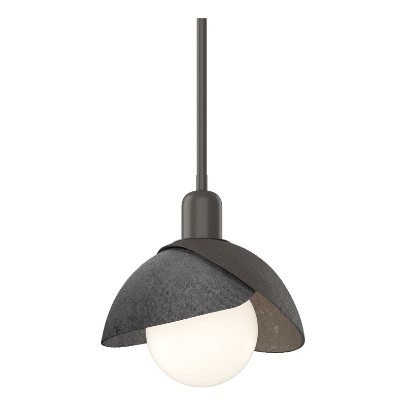 Brooklyn Double Shade Mini Pendant Dark Smoke Ink