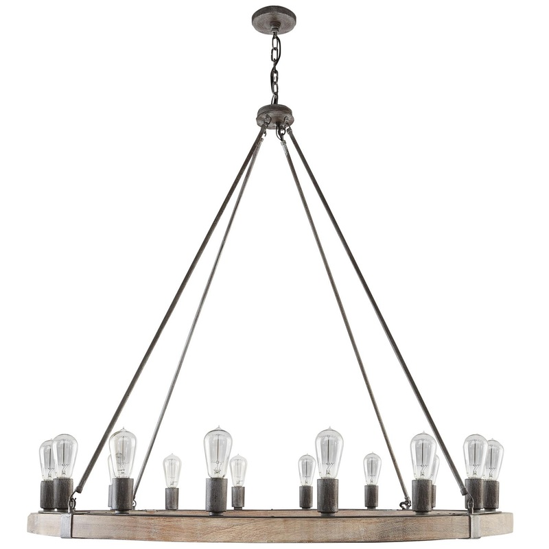 Capital Lighting 430501UW Austin 16 Light Chandelier Urban Wash
