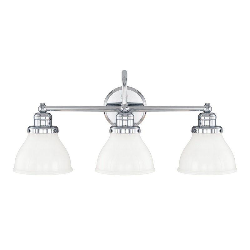 Capital Lighting 8303CH-128 Baxter 3 Light Vanity Chrome